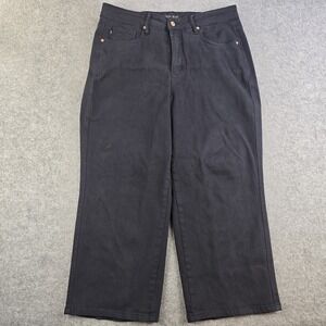 Judy Blue Capri Jeans Women's 16W Garment Dyed Blue High Rise Stretch